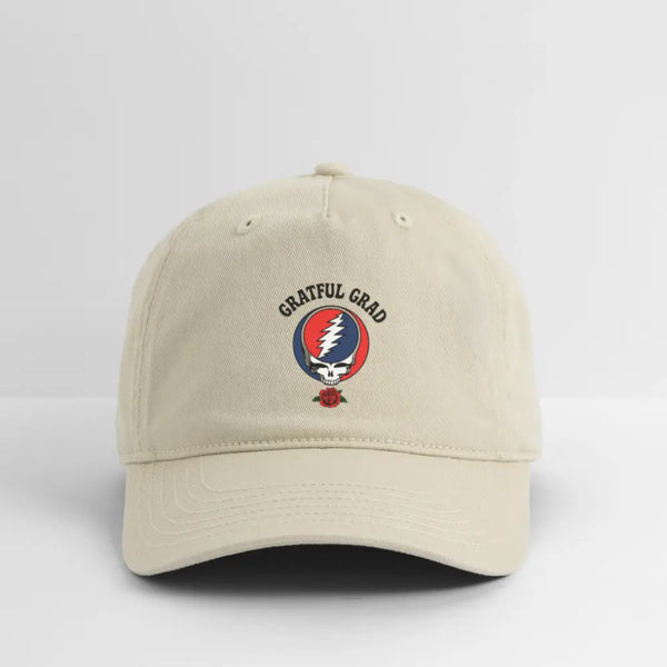 Grateful Grad Stealie Hat - khaki